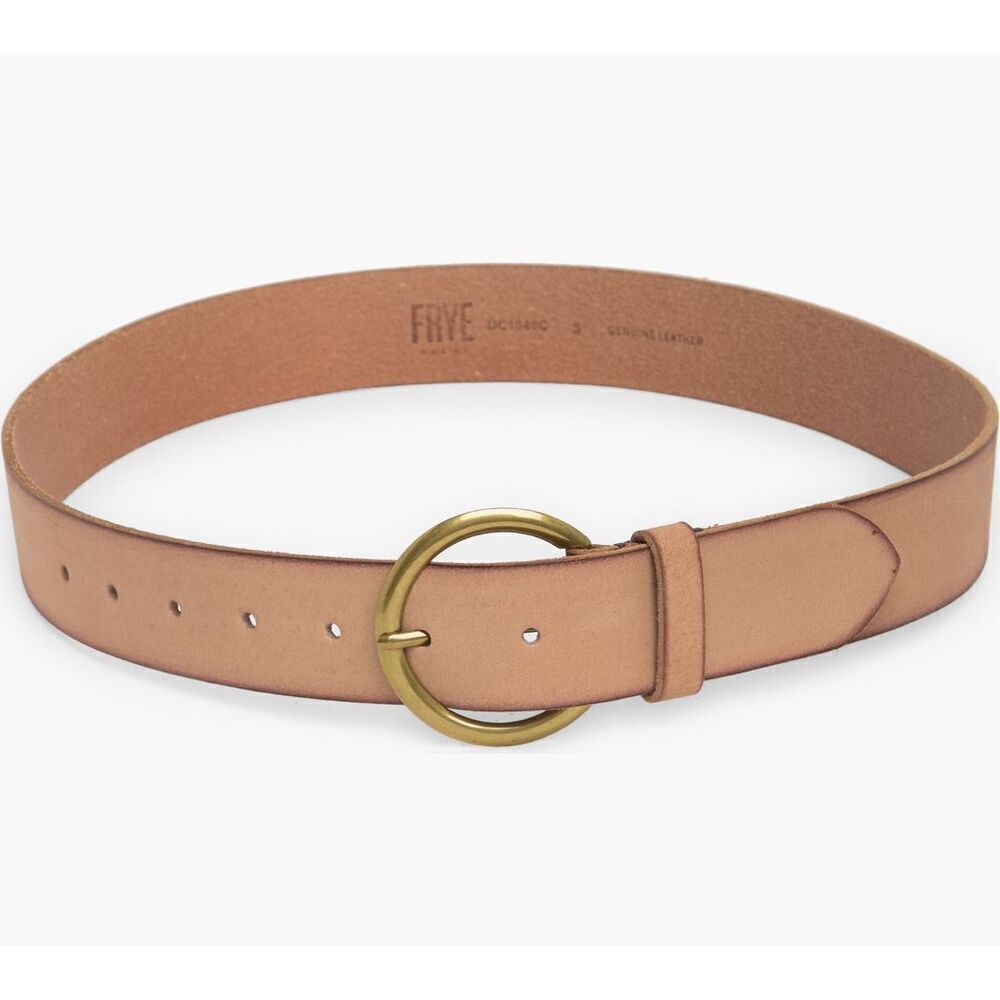 NWT Frye Flat Leather Classic Belt S, M, L, XL